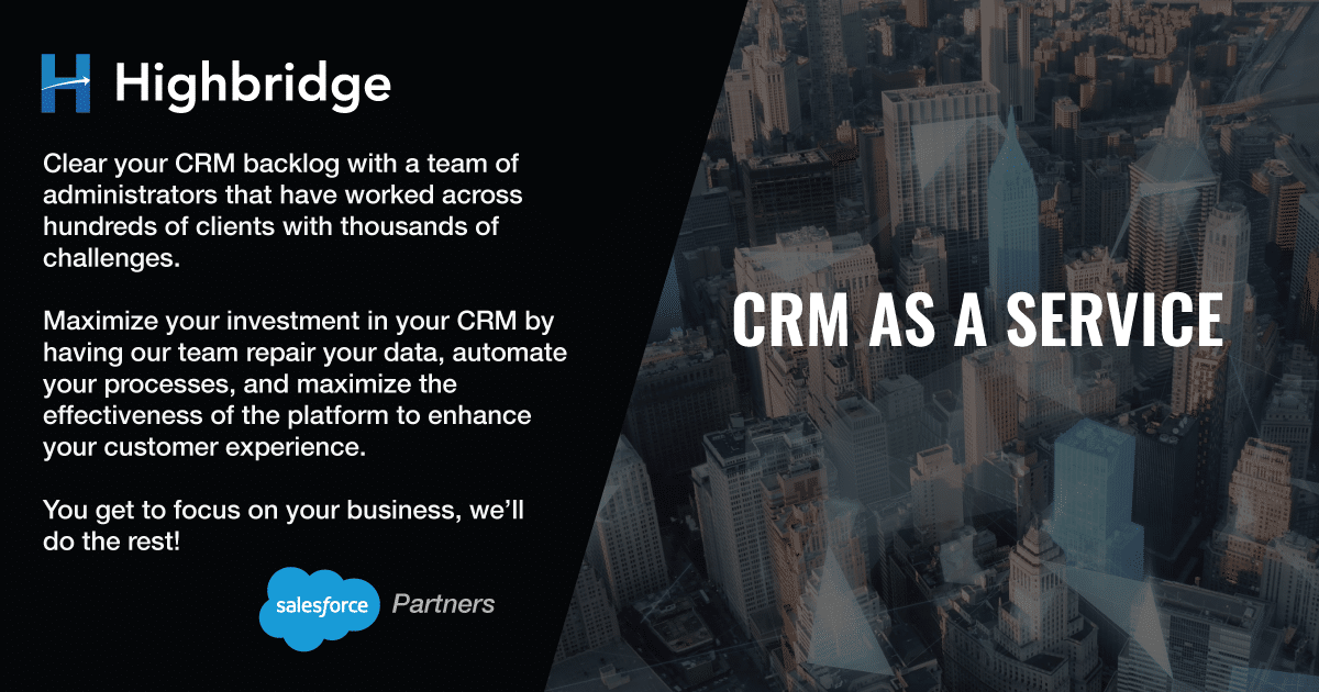 CRM as a Service: Outsource Salesforce Administration